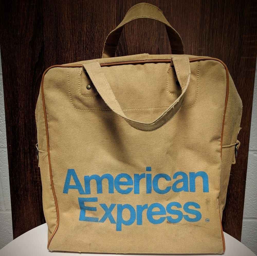 Rare vintage American Express travel tote bag